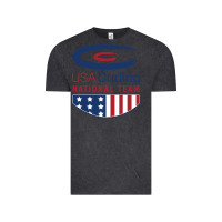 Vintage Black usa curling team Vintage Tee - linhVisuals