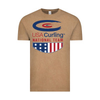 Vintage Coffee usa curling team Vintage Tee - linhVisuals