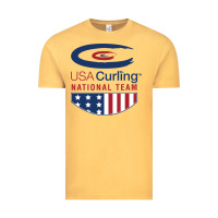 Vintage Mustard usa curling team Vintage Tee - linhVisuals