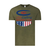 Vintage Olive usa curling team Vintage Tee - linhVisuals
