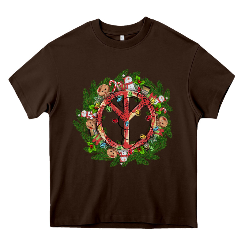 Christmas Peace Heavy Core Tee by MaliasSmallBusiness | Teevron