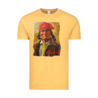 Vintage Mustard geronimo apache warrior native american t shirt Vintage Tee - linhVisuals