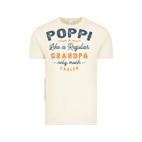 Vintage Arctic Mens Poppi Like a Regular Grandpa Funny Fathers Day Vintage Tee - linhVisuals