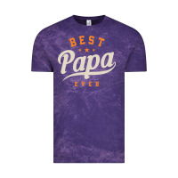 Cloud Purple Mens Best Papa Ever Funny Fathers Day Vintage Tee - linhVisuals