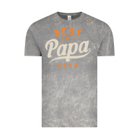 Cloud Rock Mens Best Papa Ever Funny Fathers Day Vintage Tee - linhVisuals