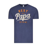 Vintage Denim Mens Best Papa Ever Funny Fathers Day Vintage Tee - linhVisuals