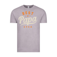 Vintage Zinc Mens Best Papa Ever Funny Fathers Day Vintage Tee - linhVisuals