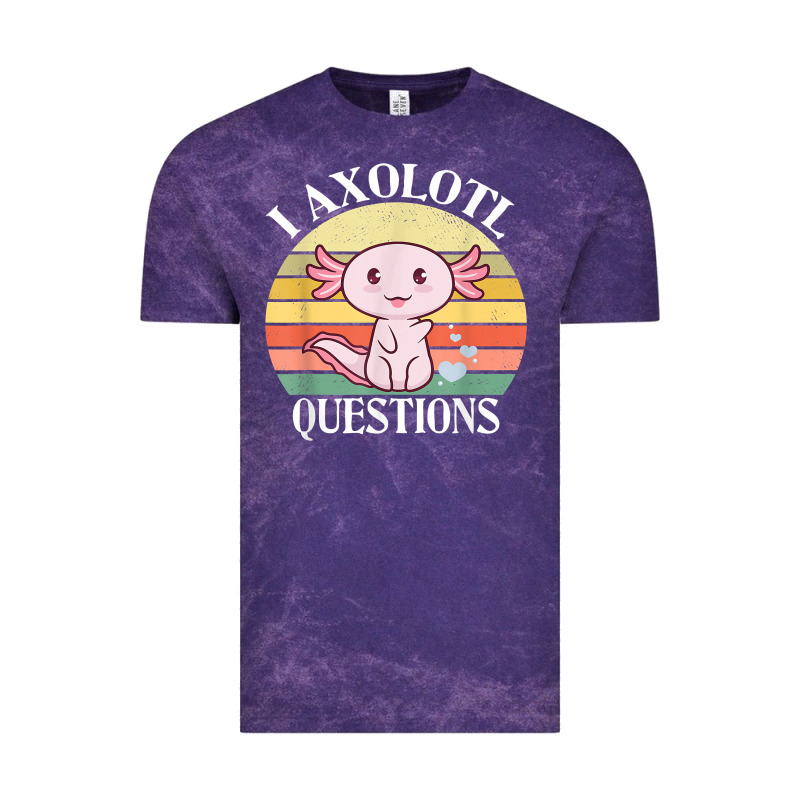 I Axolotl Questions Funny Axolotl Costume For Axolotl Lovers T Shirt Vintage Tee by linhVisuals | Teevron