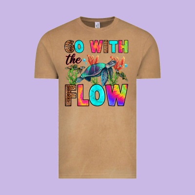 Go With The Flow Vintage Tee Designed By Ranaportraitstore