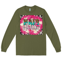 Army Green hair hustler with elements Long Sleeve Tee - TumblerDesignByShophia