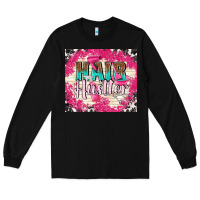 Black hair hustler with elements Long Sleeve Tee - TumblerDesignByShophia
