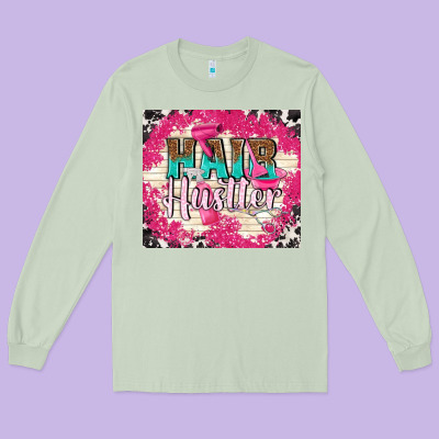 Hair Hustler With Elements Long Sleeve Tee Designed By Tumblerdesignbyshophia