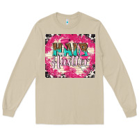Mushroom hair hustler with elements Long Sleeve Tee - TumblerDesignByShophia