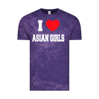 Cloud Purple i love asian girls t shirt Vintage Tee - linhVisuals