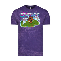 Cloud Purple powerline Vintage Tee - linhVisuals