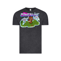 Vintage Black powerline Vintage Tee - linhVisuals