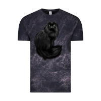 Cloud Black black cat Vintage Tee - linhVisuals