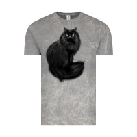 Cloud Rock black cat Vintage Tee - linhVisuals
