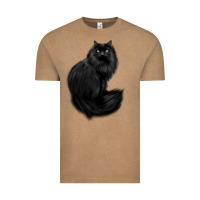 Vintage Coffee black cat Vintage Tee - linhVisuals