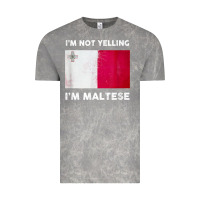 Cloud Rock i'm not yelling i'm maltese shirt  malta flag t shirt Vintage Tee - linhVisuals