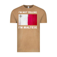 Vintage Camel i'm not yelling i'm maltese shirt  malta flag t shirt Vintage Tee - linhVisuals