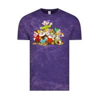 Cloud Purple grumpy dopey dwarf Vintage Tee - linhVisuals