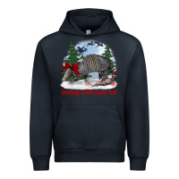 Navy greetings of the season y'all with armadillo Urban Hoodie - BarkalooDesign