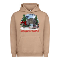 Pigment Burro greetings of the season y'all with armadillo Urban Hoodie - BarkalooDesign