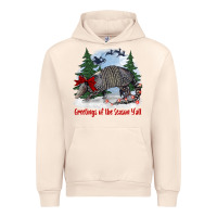 Sandshell greetings of the season y'all with armadillo Urban Hoodie - BarkalooDesign