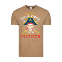 Vintage Coffee it's all fun & games until someone needs an eyepatch pirate t shirt Vintage Tee - linhVisuals