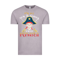 Vintage Zinc it's all fun & games until someone needs an eyepatch pirate t shirt Vintage Tee - linhVisuals