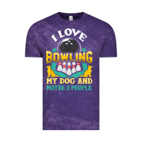 Cloud Purple bowling shirt funny dog lover quote bowler gift t shirt Vintage Tee - linhVisuals