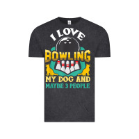 Vintage Black bowling shirt funny dog lover quote bowler gift t shirt Vintage Tee - linhVisuals