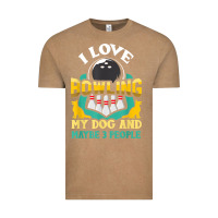 Vintage Coffee bowling shirt funny dog lover quote bowler gift t shirt Vintage Tee - linhVisuals