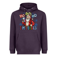 Plum ho ho ho im loaded Heavyweight Hoodie - CowhideDigitalArt