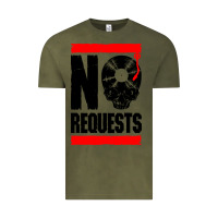 Vintage Olive no requests dj turntable vinyl record Vintage Tee - linhVisuals