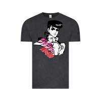 Vintage Black josuke very bizarre Vintage Tee - linhVisuals