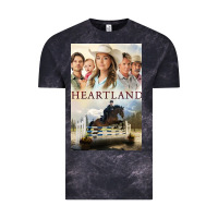 Cloud Black heartland for men and women Vintage Tee - linhVisuals