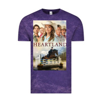 Cloud Purple heartland for men and women Vintage Tee - linhVisuals