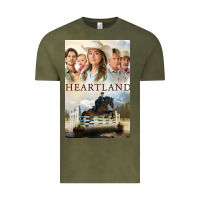 Vintage Olive heartland for men and women Vintage Tee - linhVisuals