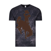 Cloud Black wyoming athletics Vintage Tee - linhVisuals