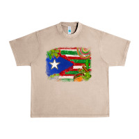 French Oak Mexico and Puerto Rico flag Urban Heavy Tee - texasbilliewilder