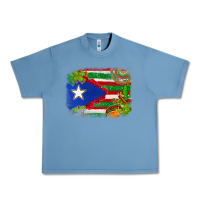 Pebble Blue Mexico and Puerto Rico flag Urban Heavy Tee - texasbilliewilder