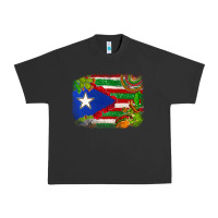 Pigment Black Mexico and Puerto Rico flag Urban Heavy Tee - texasbilliewilder