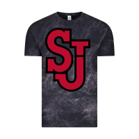 Cloud Black st. john's red Vintage Tee - linhVisuals