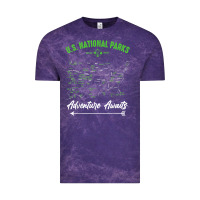 Cloud Purple national parks adventure lover camping hiking camper fan t shirt Vintage Tee - linhVisuals