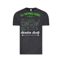 Vintage Black national parks adventure lover camping hiking camper fan t shirt Vintage Tee - linhVisuals