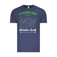 Vintage Denim national parks adventure lover camping hiking camper fan t shirt Vintage Tee - linhVisuals