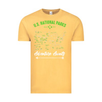 Vintage Mustard national parks adventure lover camping hiking camper fan t shirt Vintage Tee - linhVisuals