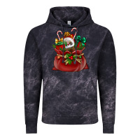 Cloud Black Chrismas Santa claus bag Vintage Hoodie - NancyCooperArtShop